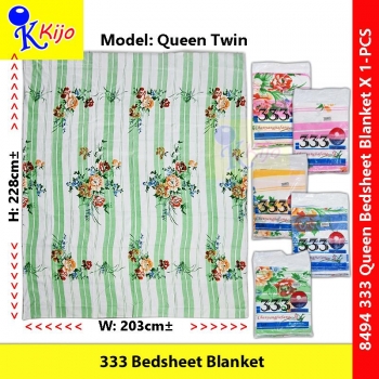 333 Bedsheet Blanket 100%Cotton Twin Queen Size Selimut Cover Tilam AAA Grade #8494 #333 #Single #Bedsheet #Blanket #床单