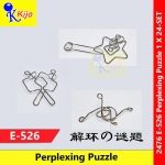 【24-SET】 Perplexing Puzzle Magic Holder Lock Game #Magic #PerplexingPuzzle #E526 #2476 #魔术解环 #解环谜题 #IQ #Game #Collection