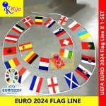 UEFA EURO 2024 Banner Flag Line 1~Flag line = 24 Euro Country Flag #Germany2024 #UEFA #Football #Flag #EuroCup