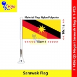 Sarawak Spring Motor Bicycle Flag Sarawak Bumi Kenyalang #7496 #motorflag #bicycleflag #springflag #Q5 #砂拉越