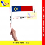 Melaka Hand Flag Nylon Polyester Melaka Negeri Bersejarah Flag #MelakaFlag #BenderaTangan #马六甲旗 #7860