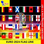 UEFA EURO 2024 Banner Flag Line 1~Flag line = 24 Euro Country Flag #Germany2024 #UEFA #Football #Flag #EuroCup