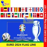 UEFA EURO 2024 Banner Flag Line 1~Flag line = 24 Euro Country Flag #Germany2024 #UEFA #Football #Flag #EuroCup