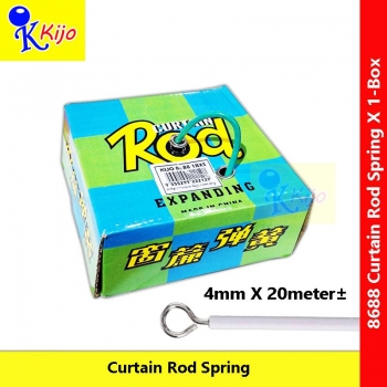 【4mmX20meter±】 Curtain Rod Expanding Spring Dawai Spring Langsir #CurtainRod #CurtainRodSpring #8688 #窗帘弹簧 【4mmX20meter±】 Curtain Rod Expanding Spring Dawai Spring Langsir #CurtainRod #CurtainRodSpring #8688 #窗帘弹簧