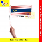 Kuala Lumpur Hand Flag Nylon Polyester KL Flag #KLFlag #KualaLumpur #BenderaTangan #吉隆坡旗