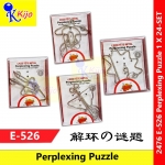 【24-SET】 Perplexing Puzzle Magic Holder Lock Game #Magic #PerplexingPuzzle #E526 #2476 #魔术解环 #解环谜题 #IQ #Game #Collection