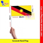 Sarawak Hand Flag Nylon Polyester Sarawak Bumi Kenyalang Flag Welcome Flag #2497 #SarawakFlag #Handflag #砂拉越旗