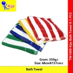 Kijo Bath Towel 100%Cotton Line Towel Swimming Beach Single Line Towel #TualaMandi #1009 #TW1009 #kijo #浴巾 #Bath #Towel