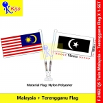 【2in1】 Twin Spring Flag Malaysia + Terengganu Flag Table Spring Flag #Bendera #双旗弹簧旗 #马拉西亚 #登嘉楼 #M'sia+Terengganu #2492