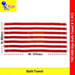 Kijo Bath Towel 100%Cotton Line Towel Swimming Beach Single Line Towel #TualaMandi #1009 #TW1009 #kijo #浴巾 #Bath #Towel