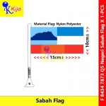 Sabah Flag Spring Motor Bicycle Flag Sabah Negeri di Bawah Bayu #8434 #7873 #motorflag #bicycleflag #springflag #Q5 #沙巴