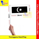 Terengganu Hand Flag Nylon Polyester Terengganu Darul Iman Flag #2498 #TerengganuFlag #BenderaTangan #Handflag #登嘉樓旗