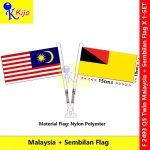 【2in1】 Twin Spring Flag Malaysia + Sembilan Flag Table Spring Flag #Bendera #双旗弹簧旗 #马拉西亚 #森美兰 #M'sia+Sembilan #2493