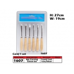 1607 6pc Carving Chisel Set