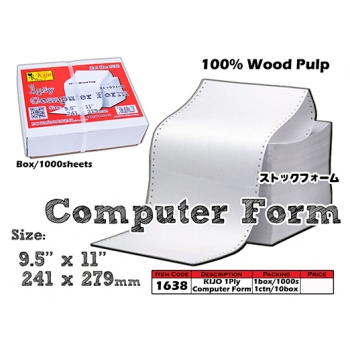 1638 KIJO 1PLY Computer Form