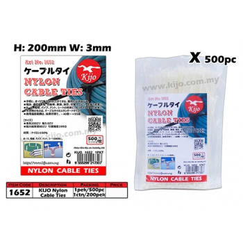 1652 KIJO 200mm Nylon Cable Ties