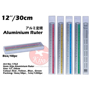 1762 30cm Kijo Aluminium Ruler