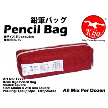 1772 Kijo Pencil Bag Red