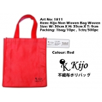 1811 Kijo Non Woven Bag Woven-Red