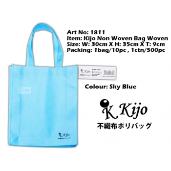 1811 Kijo Non Woven Bag Woven-Sky Blue