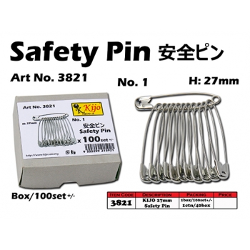 3821 KIJO 27mm Safety Pin - No.1