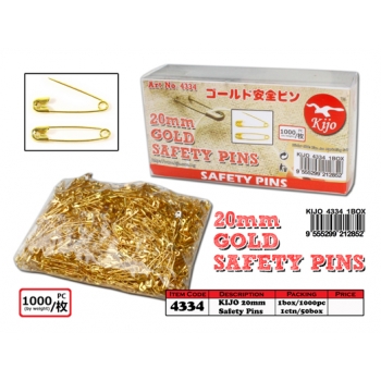 4334 KIJO 20mm Gold Safety Pin
