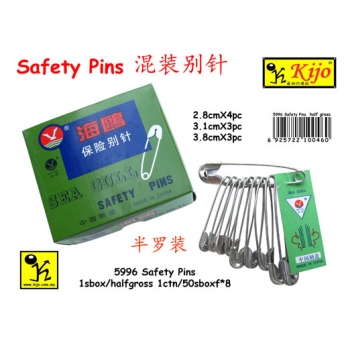5996 Mix Size Safety Pin