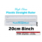 6735 Kijo 20cm Plastic Straight Ruler