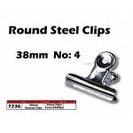 7236 38mm No:4 Round Steel Clips