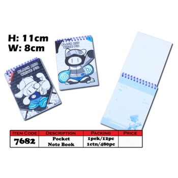7682 Pocket Note Book