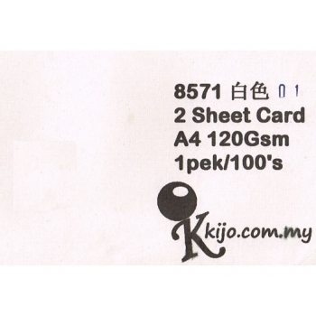 8571 Kijo Two Sheet Card ( White ) 