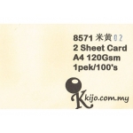 8571 Kijo Two Sheet Card ( Rice Yellow ) 