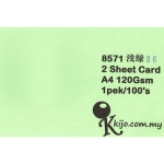 8571 Kijo Two Sheet Card ( Light Green ) 