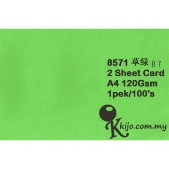 8571 Kijo Two Sheet Card ( Grass Green ) 