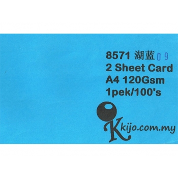 8571 Kijo Two Sheet Card ( Water Blue ) 