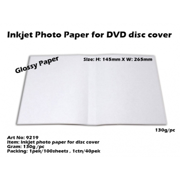 9219 Glossy Inkjet Paper for Disc Cover