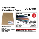 9260 KIJO Plain Black Paper (Sugar Paper)