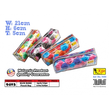 9403 KIJO Rose Pencil Bag