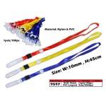 9597 KIJO 10mm PVC Lanyard - Red