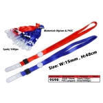 9598 KIJO 15mm PVC Lanyard - Royal Blue