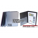A1243 Shuter A4size 8 pocket Multi-Function File Book