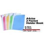A520 Shuter A4size 2 pocket Holder Book