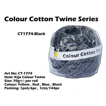 CT1774-Kijo Colour Twine Black