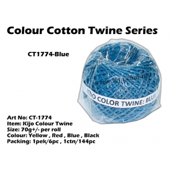 CT1774-Kijo Colour Twine Blue