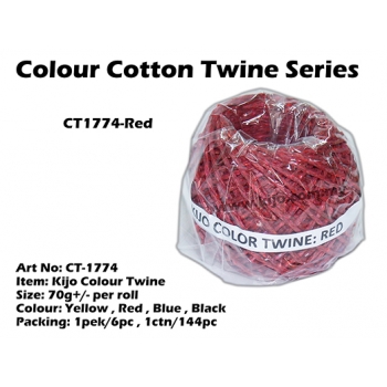 CT1774-Kijo Colour Twine Red
