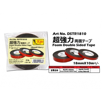 1810 KIJO 18mm Foam Double Sided Tape