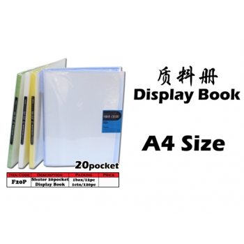 F20P Shuter A4size 20 pocket Display Book