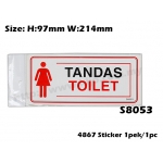 4867 Signs Sticker