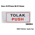 4867 Signs Sticker