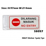 4867 Signs Sticker